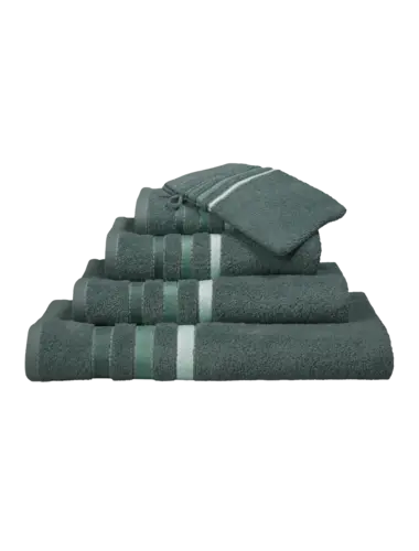 Vandyck Prestige Lines washandje 16x22 Forest Green