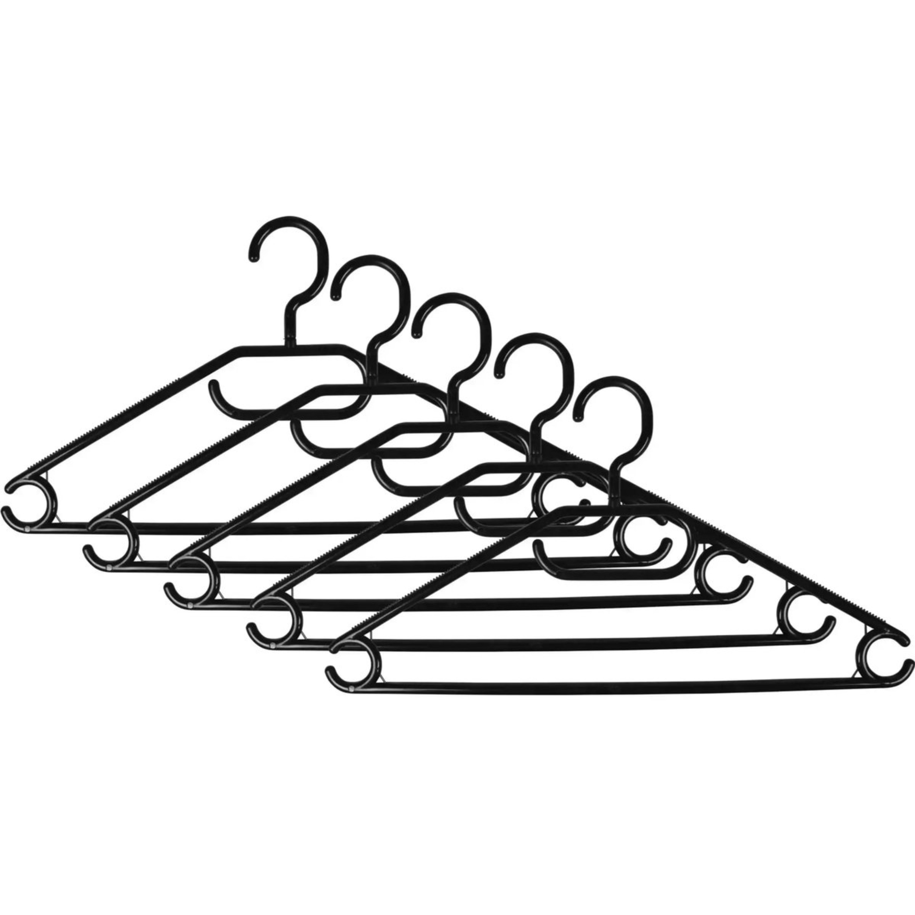 Benson Kledinghangers - 10x stuks - kunststof - cm - 360℃ draaibare haak -