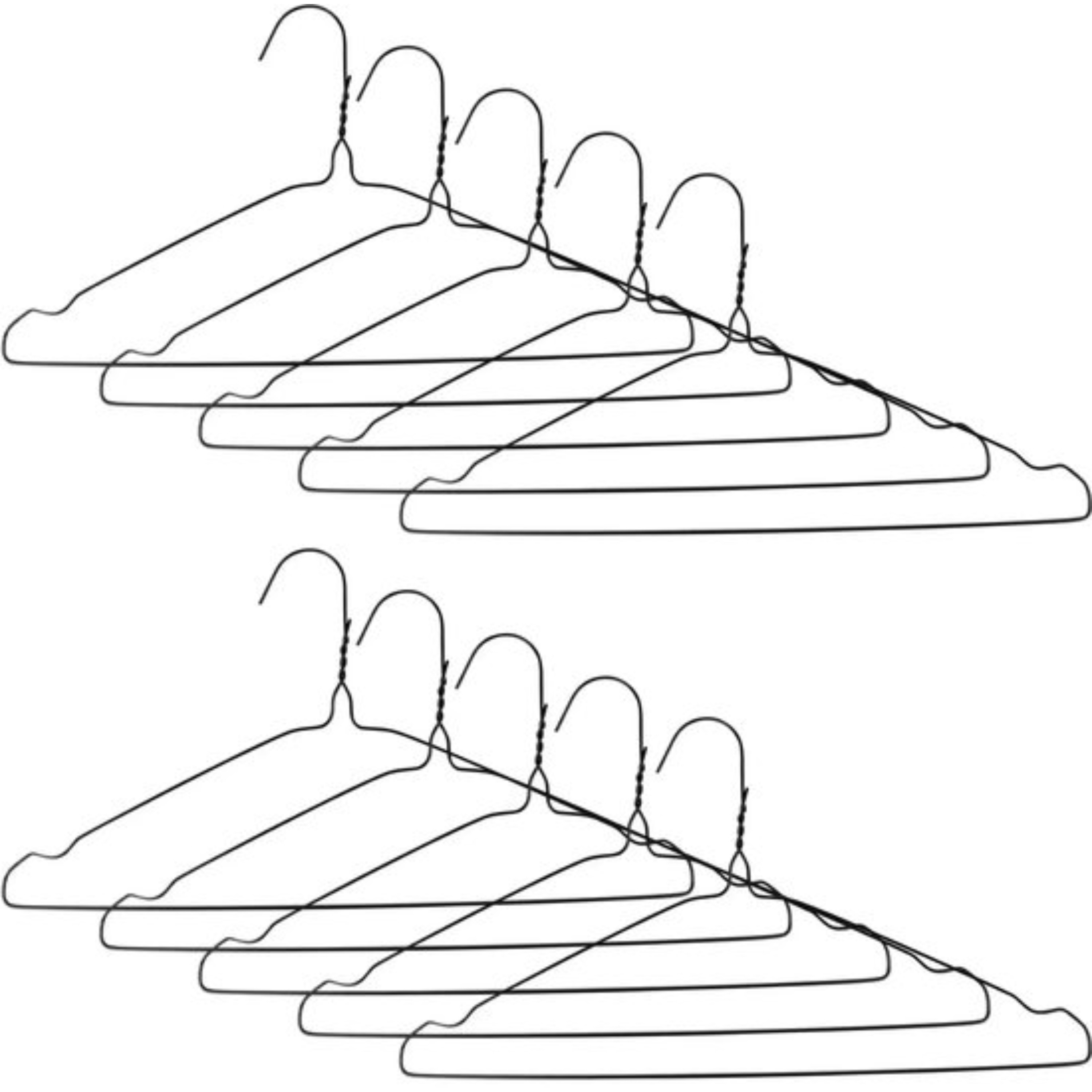 Benson Kledinghangers - 20x stuks - metaal - anti slip - cm - 360℃ draaibare haak -