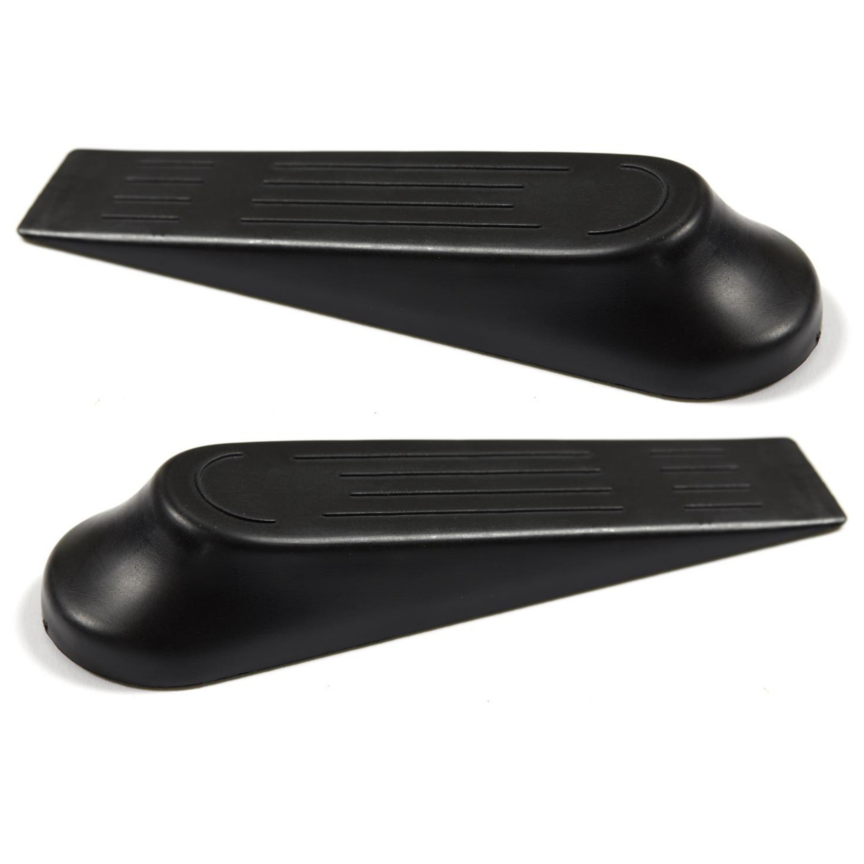 Home Deco Factory Deurstop - 8x stuks - zwart - kunststof - deurstoppen -