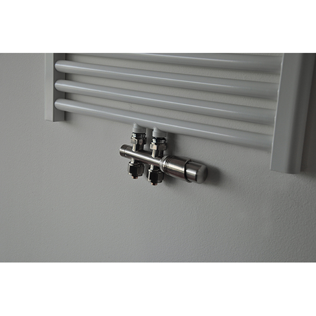 Riko Set Theromstatisch Onderblok Recht Geborsteld Staal