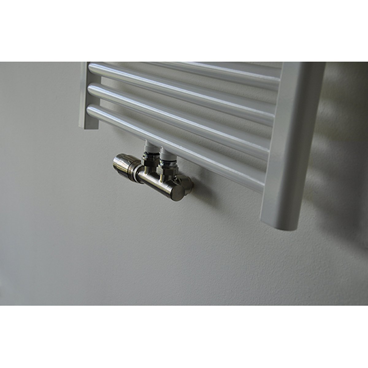 Riko Set Theromstatisch Onderblok Haaks-Links Geborsteld Staal