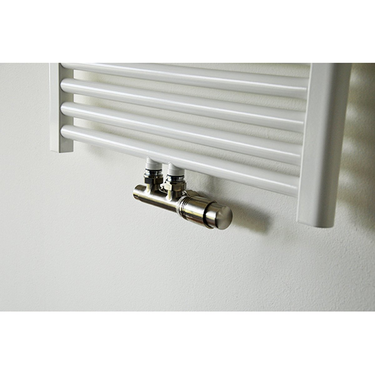 Riko Set Theromstatisch Onderblok Haaks-Rechts Geborsteld Staal