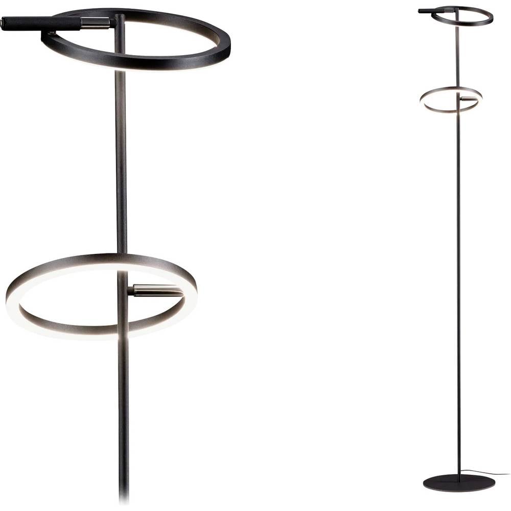 Paulmann 71279 Staande lamp 10.4 W Zwart (mat), Chroom