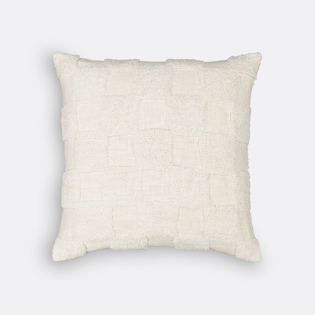 LA REDOUTE INTERIEURS Kussenhoes in getuft katoen 65x65 cm, Renzo