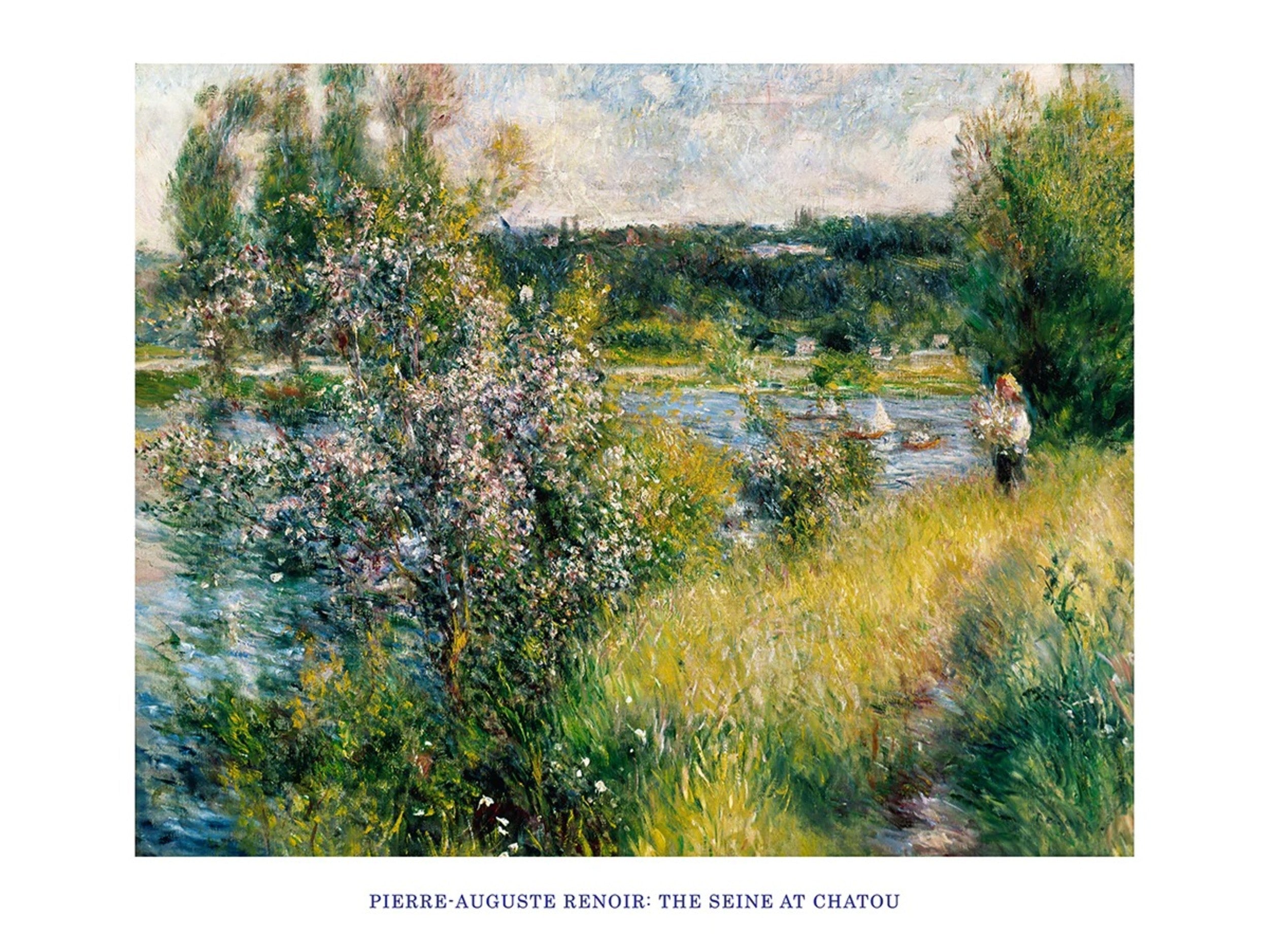 PGM Kunstdruk Auguste Renoir - The Seine at Chatou 80x60cm