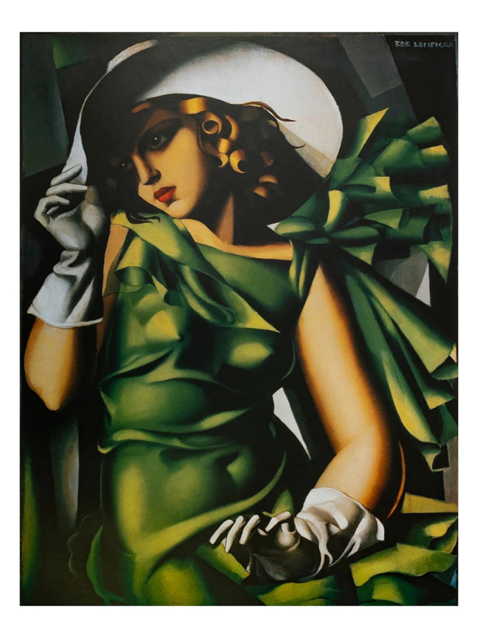 PGM Kunstdruk Tamara De Lempicka - Donna Vestita In Verde 60x80cm