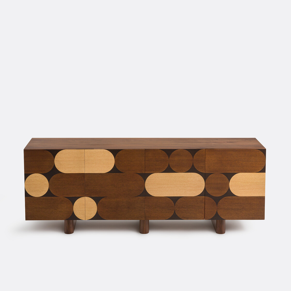 LA REDOUTE INTERIEURS Vierdeurs buffetkast met notenhoutfineer, Pontez