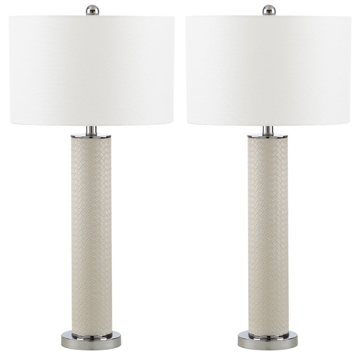 Safavieh Furniture Set van 2 tafellampen Gilda Patroon Geblokt | 