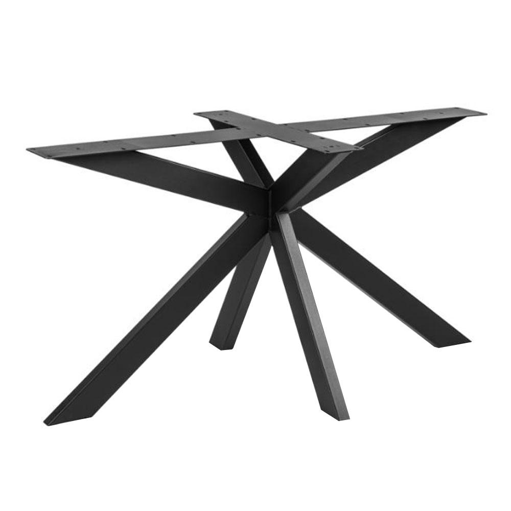 Furniture Legs Europe Stalen matrix zwart spinpoot 180 bij 80 cm en hoogte 73 cm (8 x 4 cm)