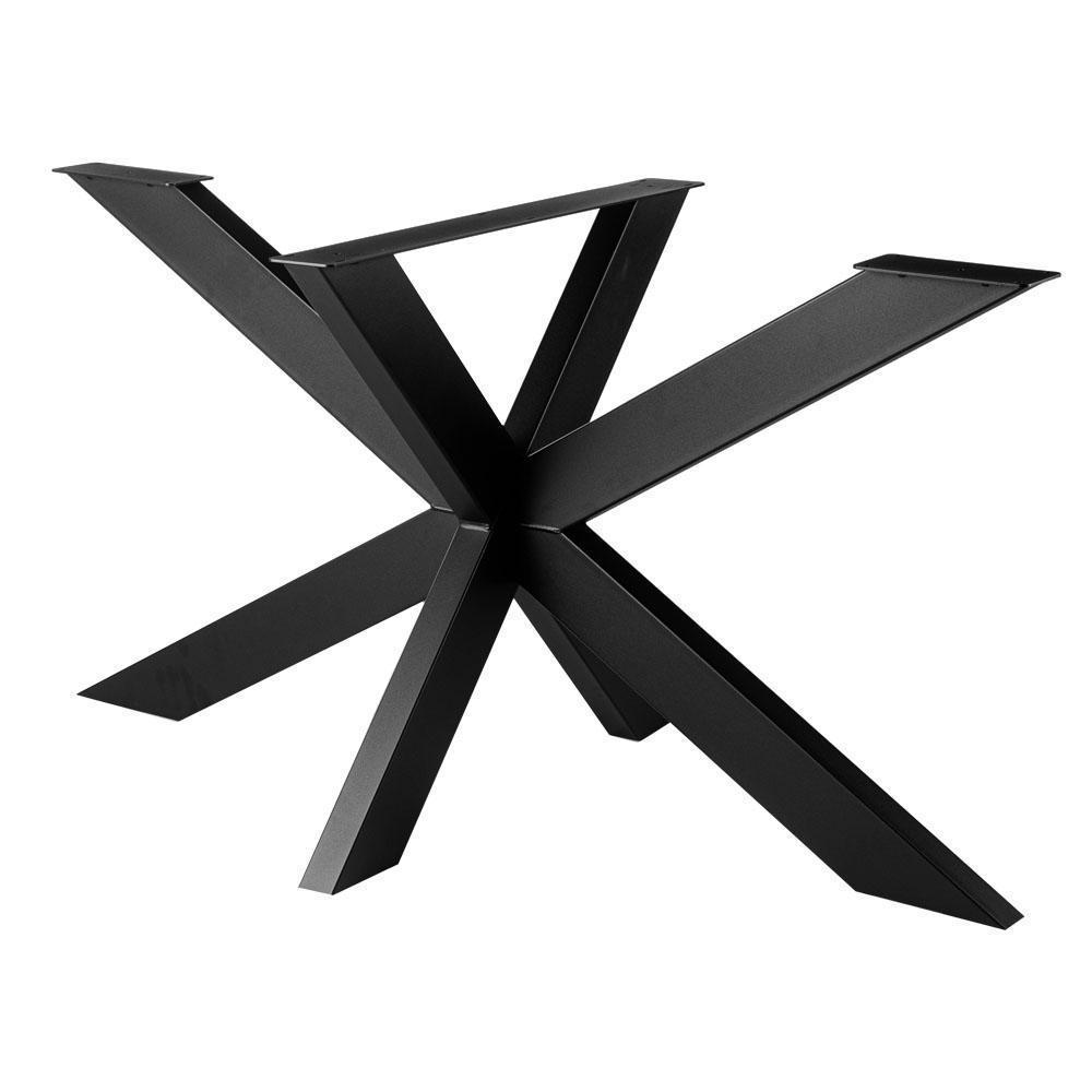 Furniture Legs Europe Stalen matrix zwart spinpoot 160 bij 80 cm en hoogte 73 cm (10 x 5 cm)