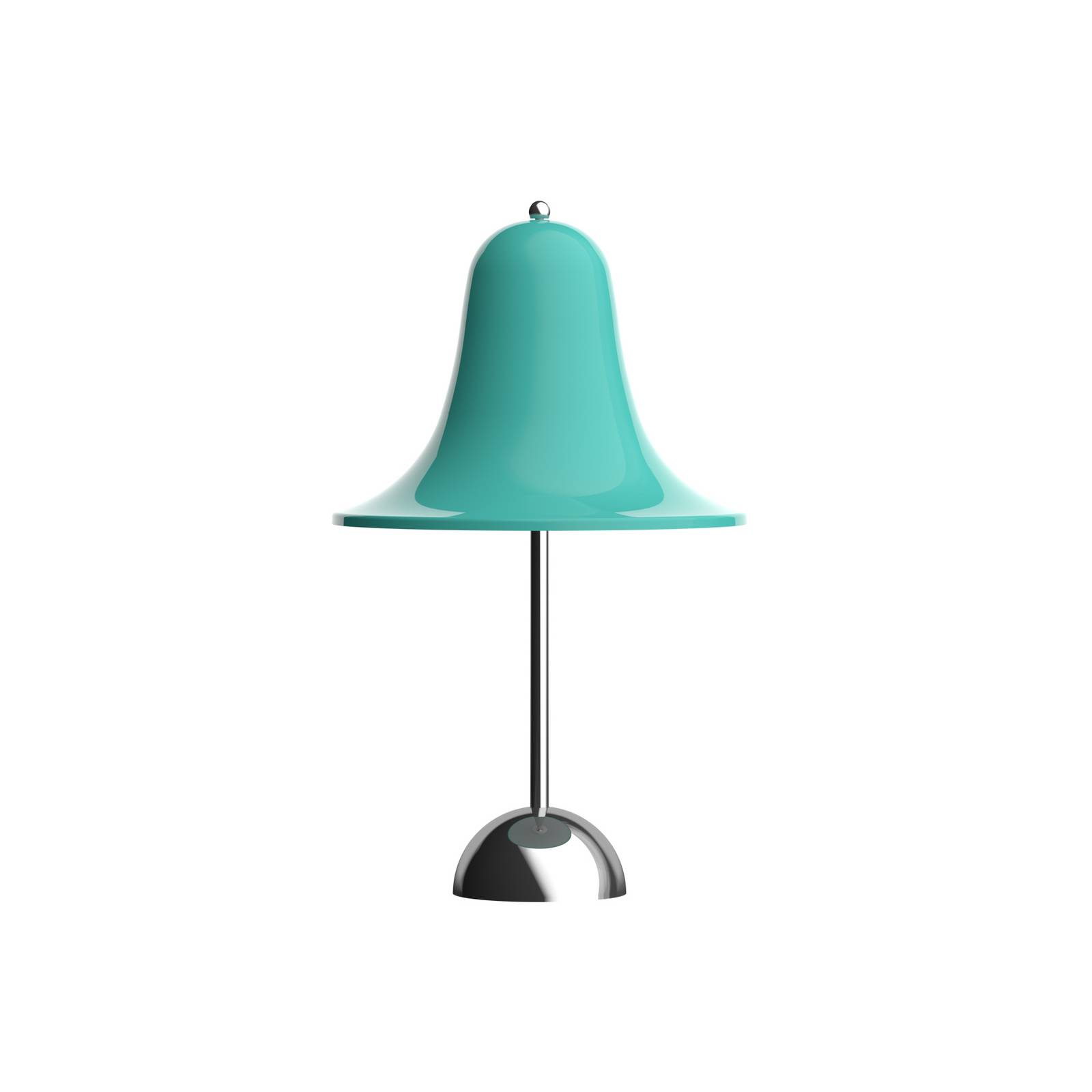 Verpan LED-batterij-tafellamp Pantop, helder blauwgroen, IP44