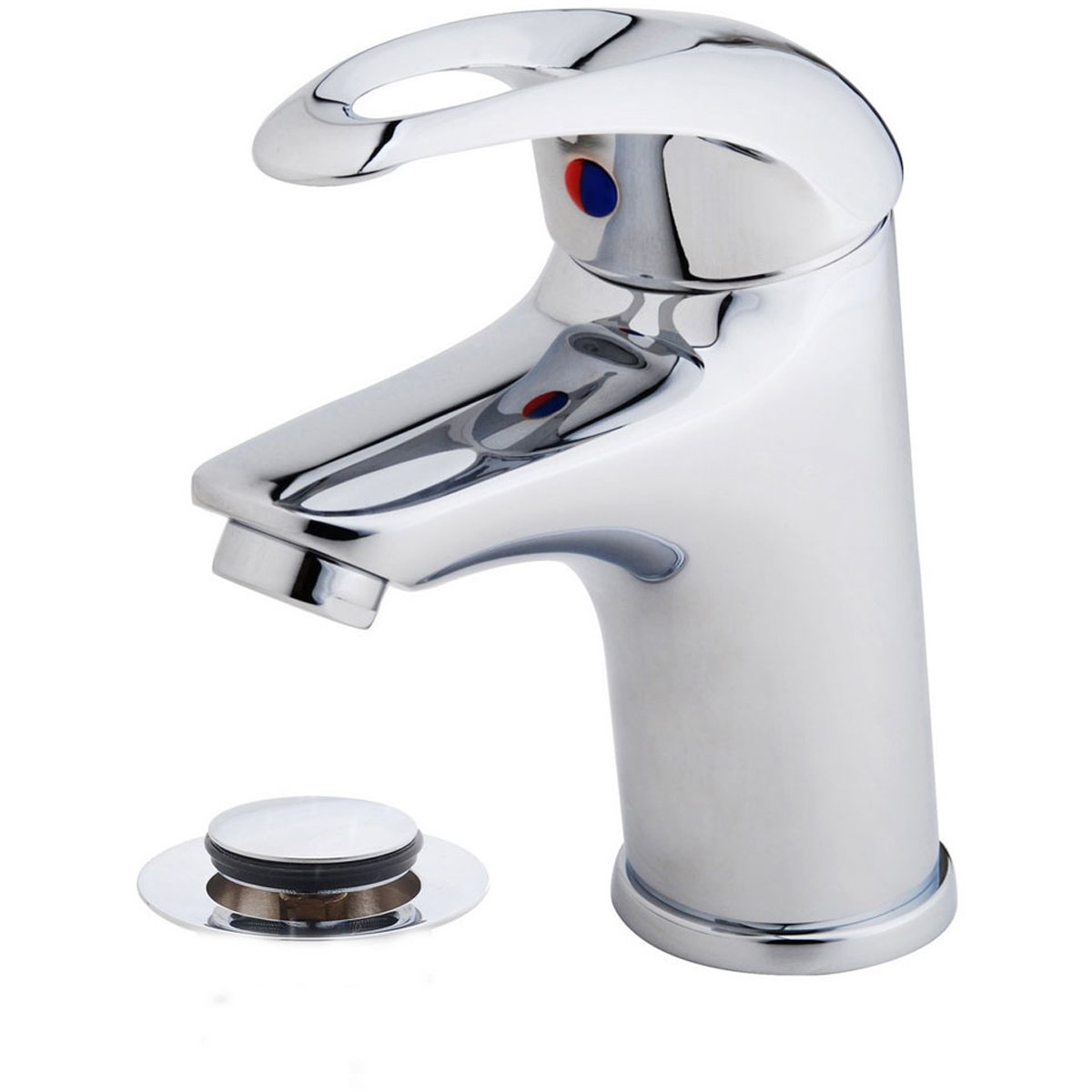 Xellanz Athos Wastafelkraan met Click Waste - Chroom