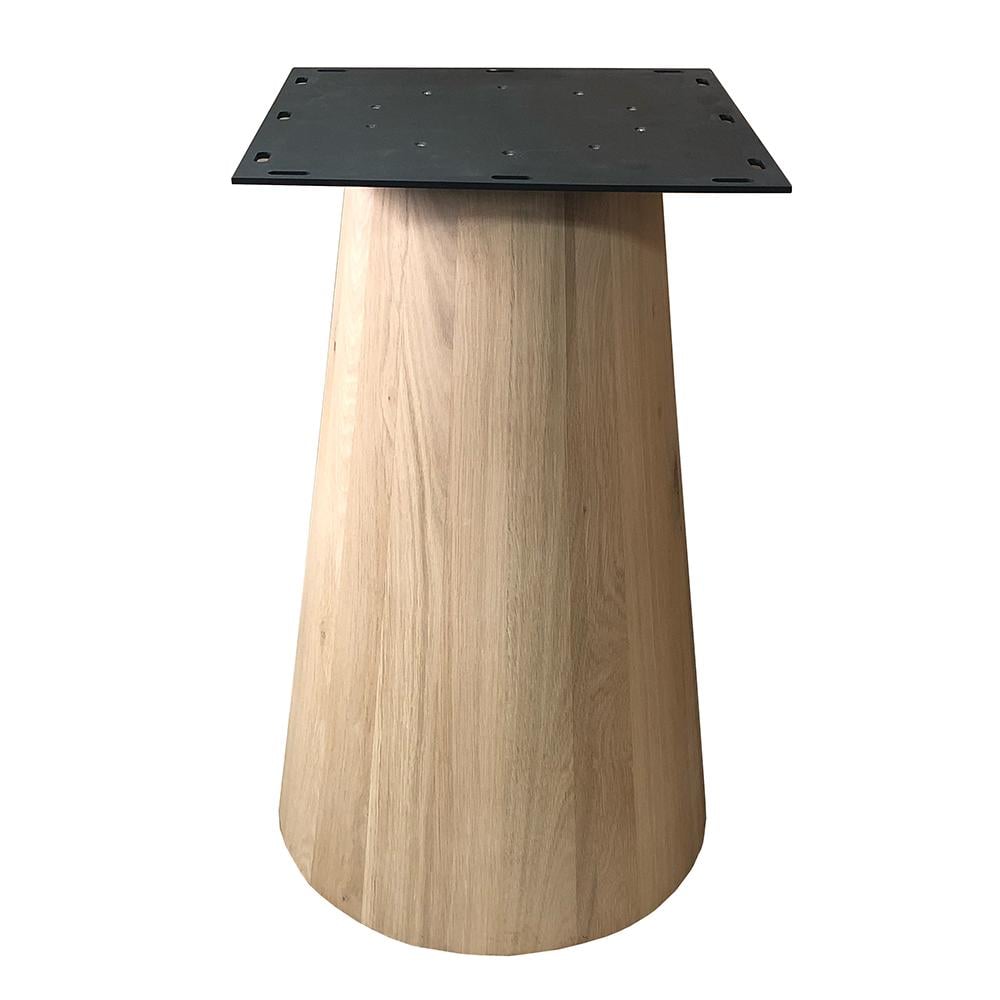 Furniture Legs Europe Eiken houten kegel tafelpoot conisch ø 45 cm en hoogte 74 cm