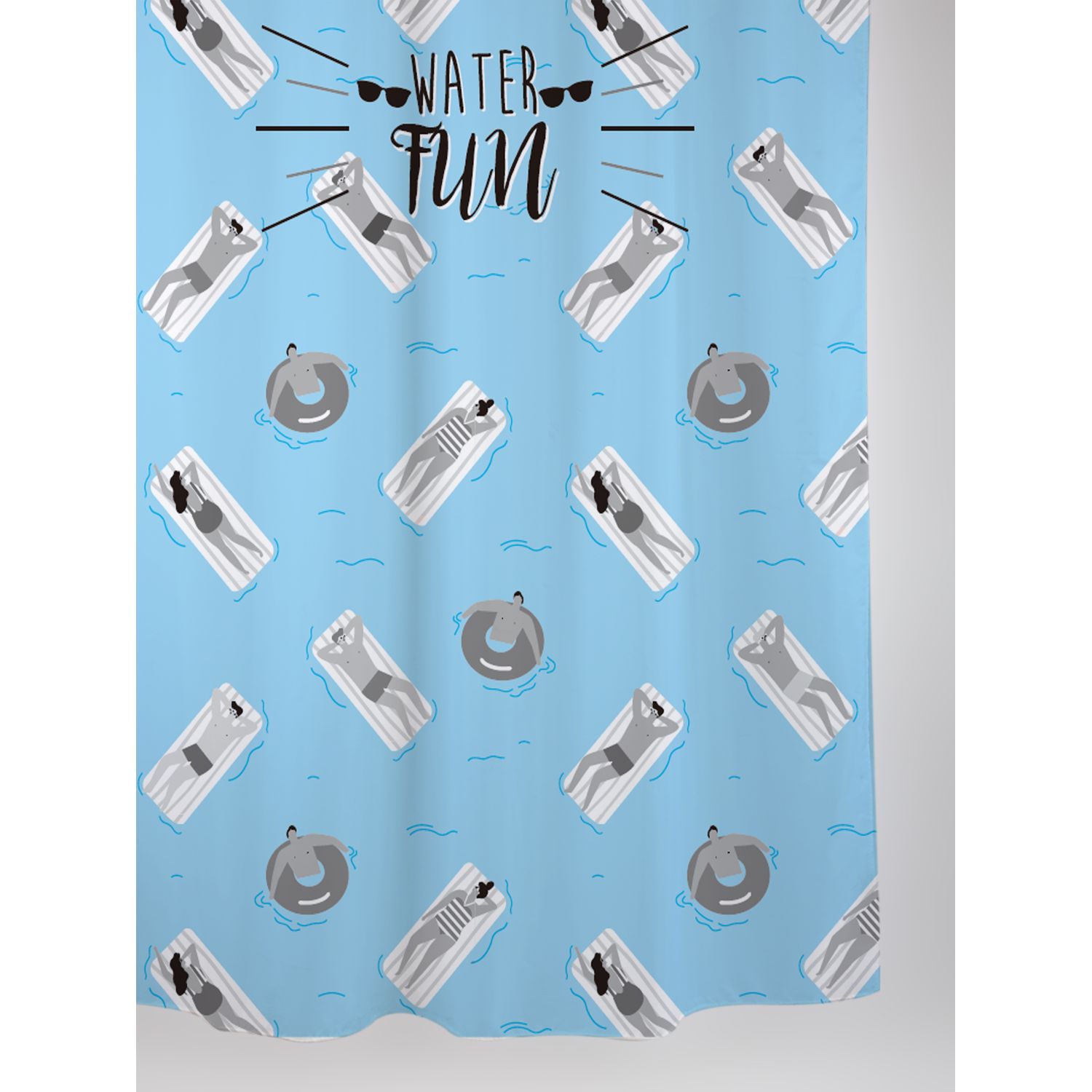 Allibert Douchegordijn Swim Polyester 180x200cm