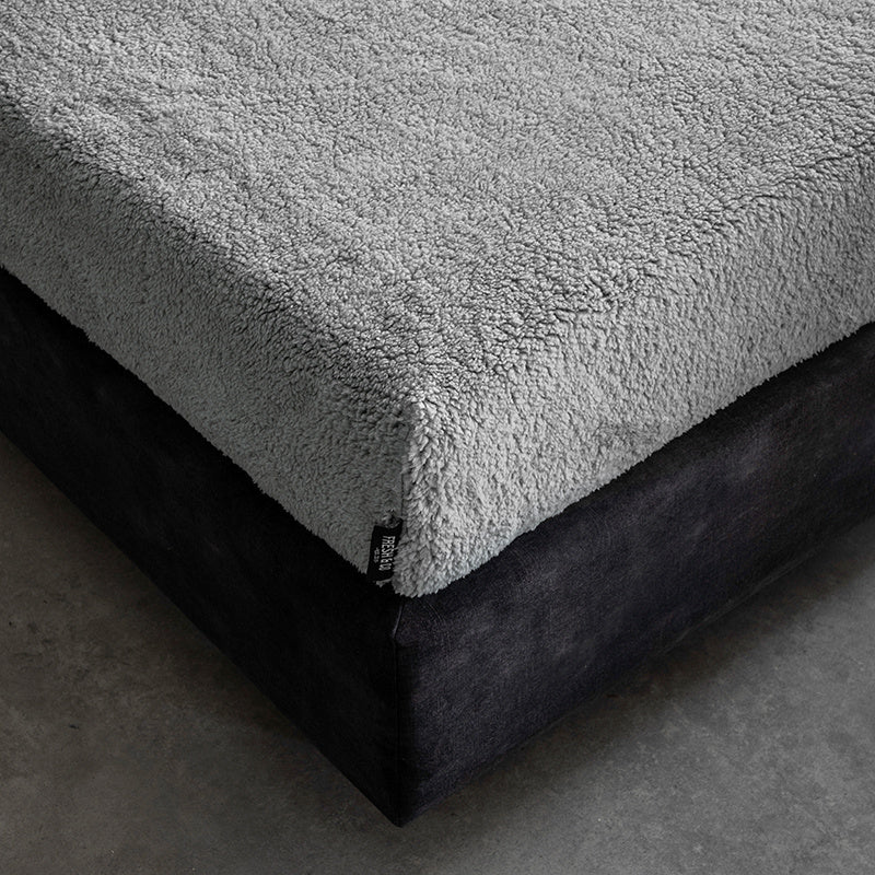 Fresh and Co Hoeslaken Teddy - Topper - 180x200cm - Licht Grijs -  - 