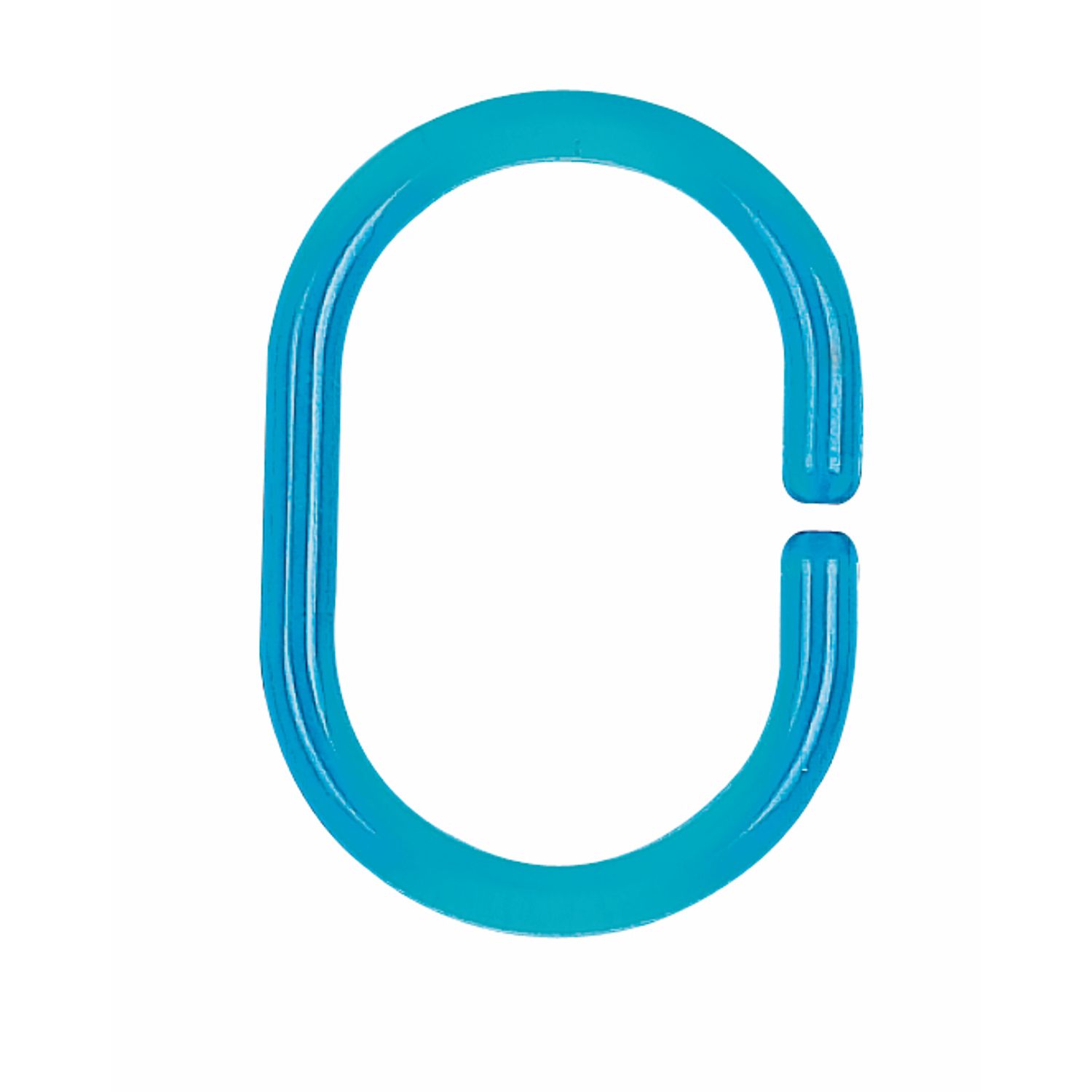 SPIRELLA Douchegordijnringen C-minor 12 Stuks Aquablauw