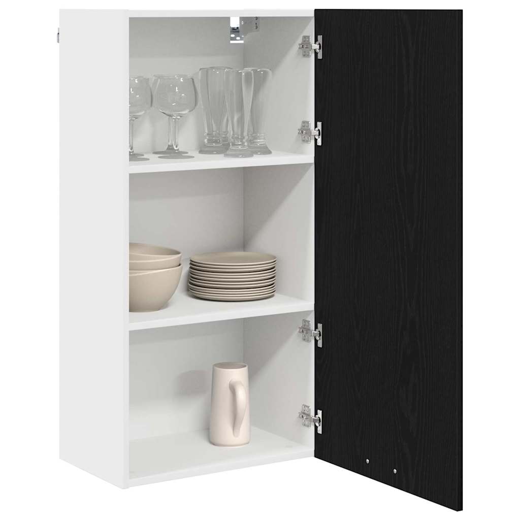 vidaXL Hangkast Riga Sonoma Eik en Wit 50 x 31 x 100 cm Bewerkt hout