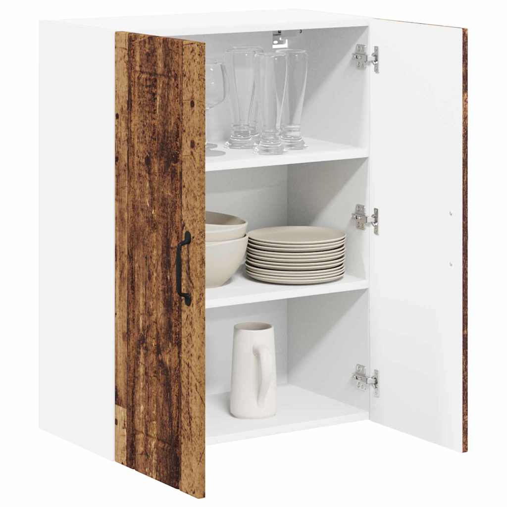 vidaXL Keukenkast aan de muur Oud Hout 60 x 31 x 80 cm Bewerkt hout