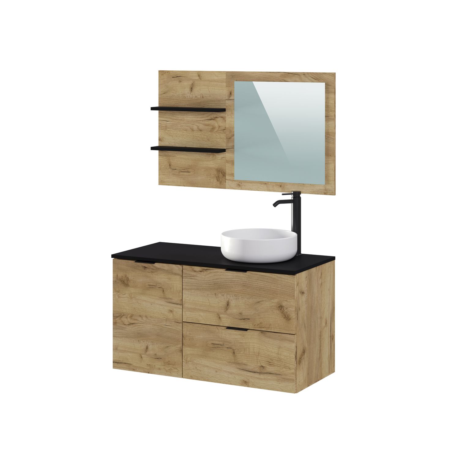 T-Bath Badmeubelset Orly 100cm Eiken