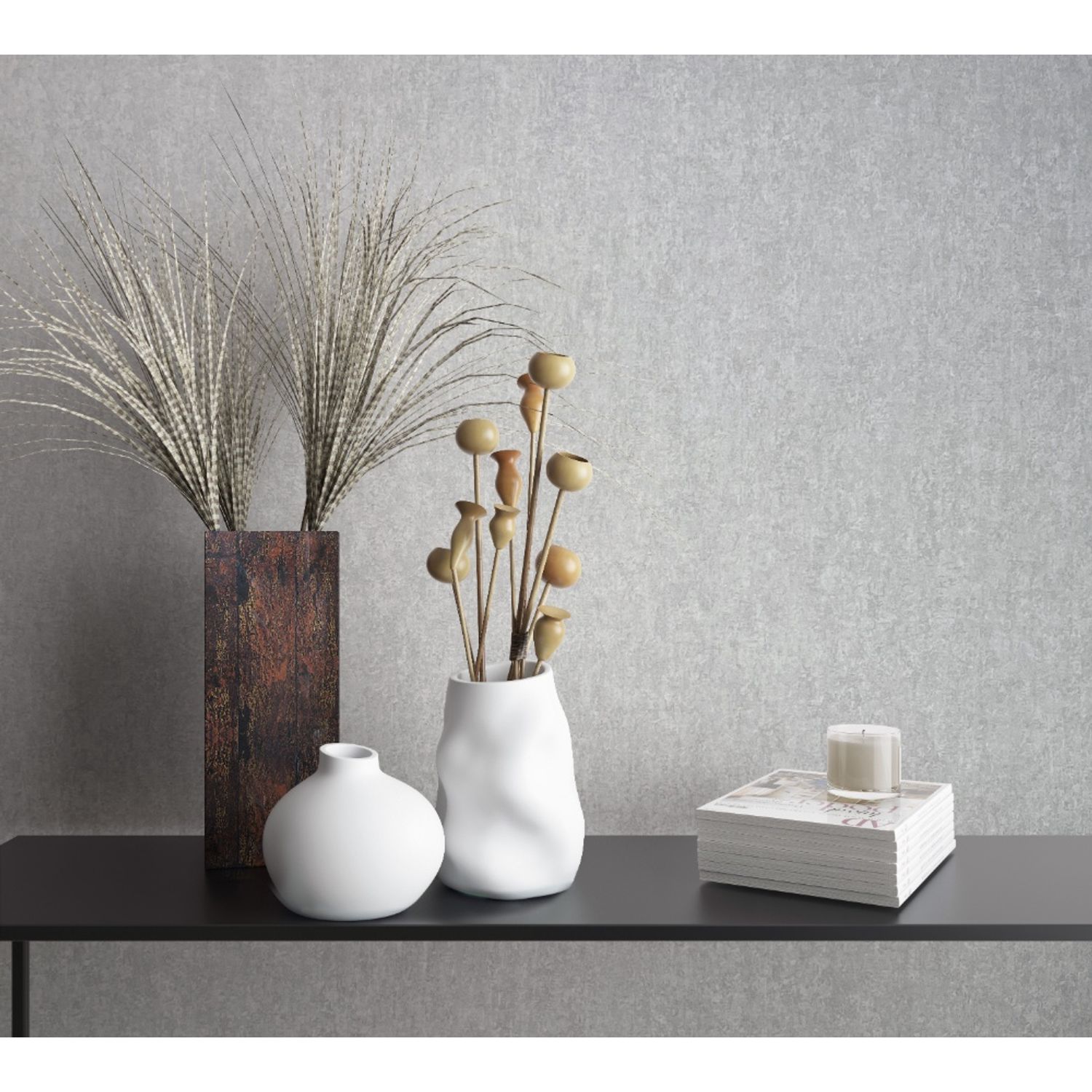 Praxis Vliesbehang City Romance 35137 - Grijs - 10,05 M X 53 Cm