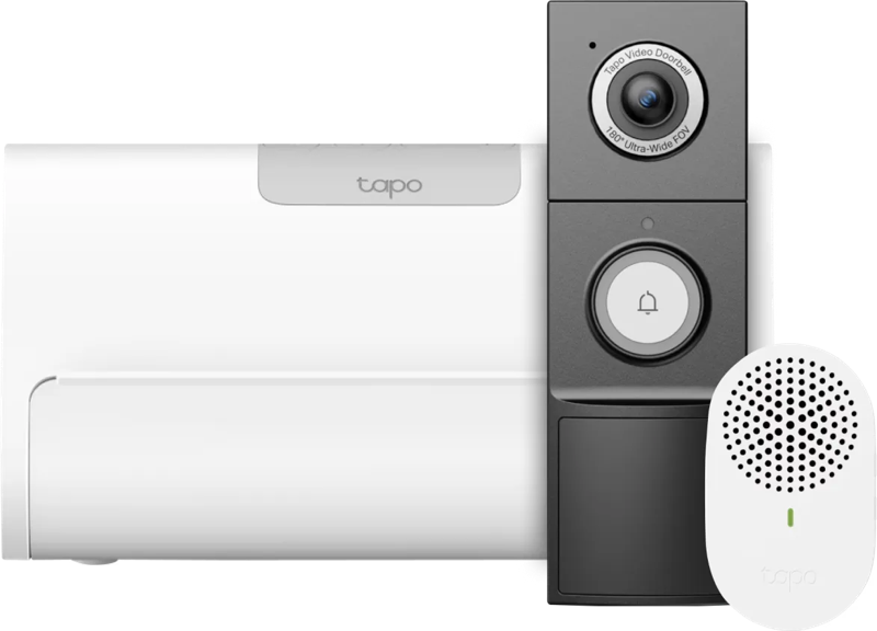 TP-Link Tapo D235 Smart Battery & Wired Doorbell + H500 Smart HomeBase