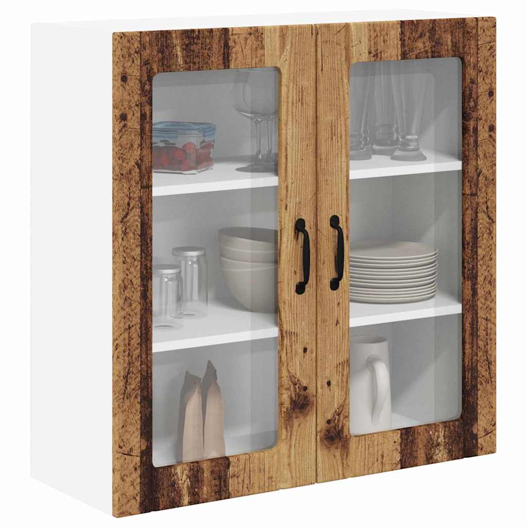 vidaXL Keukenkast aan de muur Oud Hout 80 x 31 x 80 cm Bewerkt hout