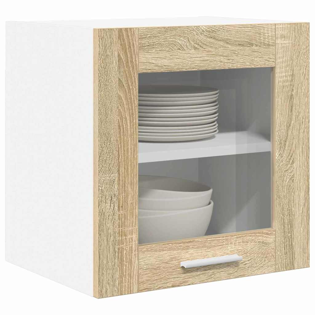 vidaXL Hangkast Riga Sonoma Eiken 40 x 31 x 40 cm Bewerkt hout