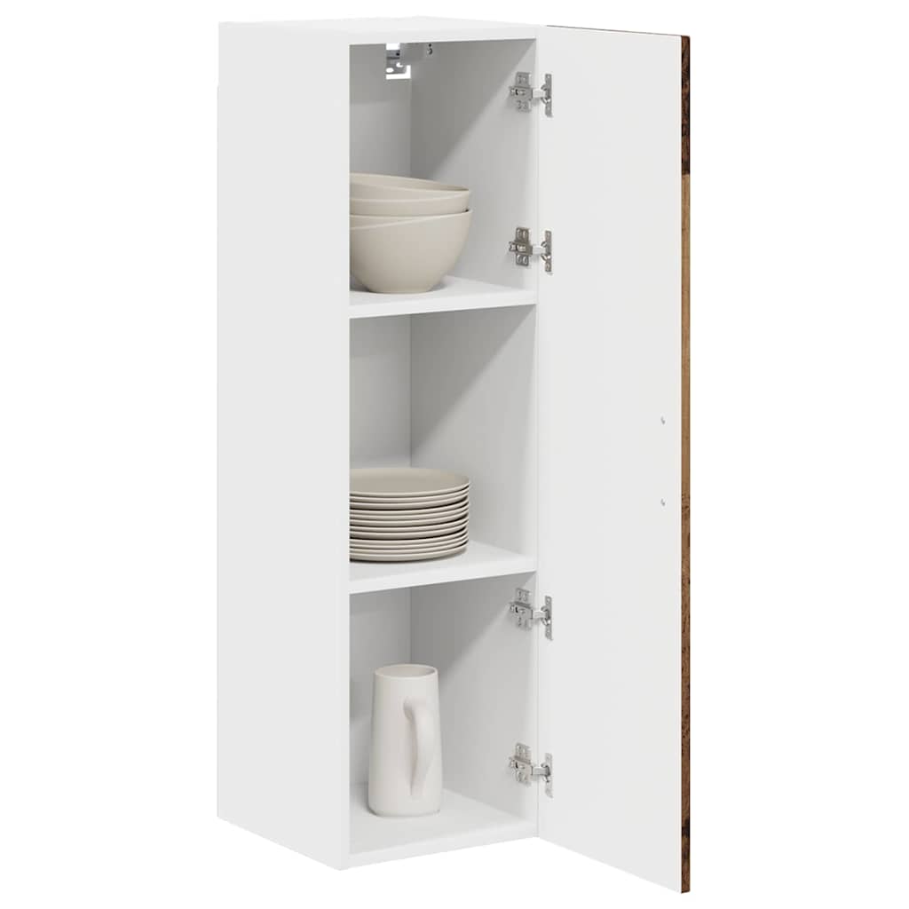 vidaXL Keukenkast aan de muur Oud Hout 30 x 31 x 100 cm Bewerkt hout