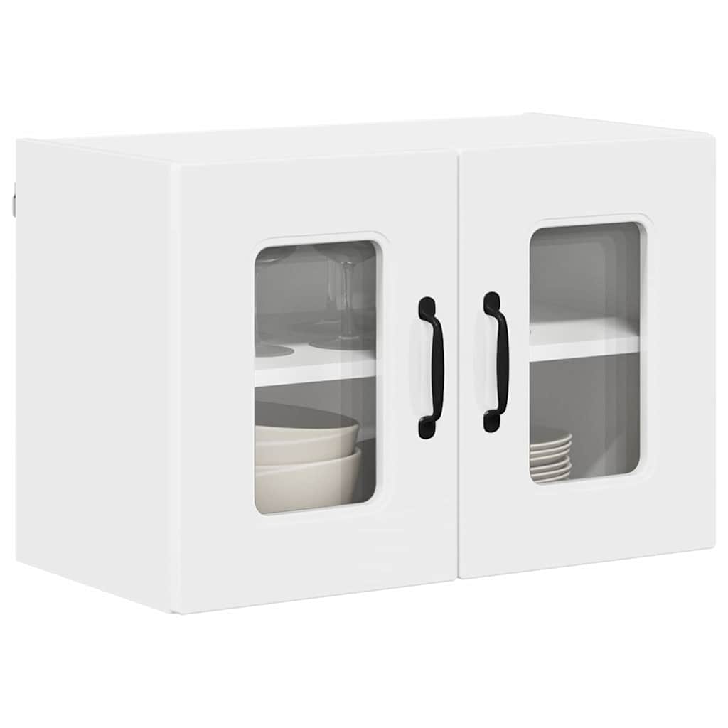 vidaXL Keukenkast aan de muur met plank Hoogglans wit 60 x 31 x 40 cm