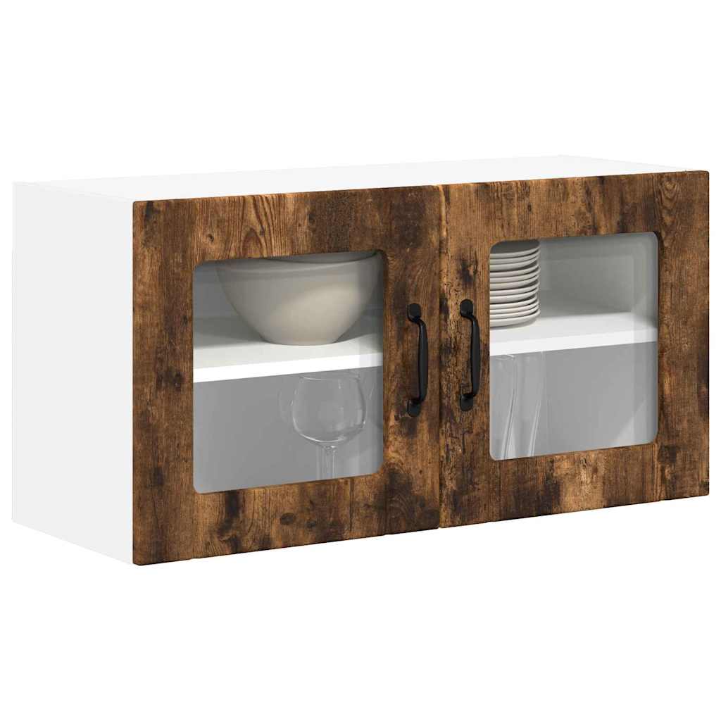 vidaXL Keukenkast aan de muur met plank Gerookt eiken 80 x 31 x 40 cm
