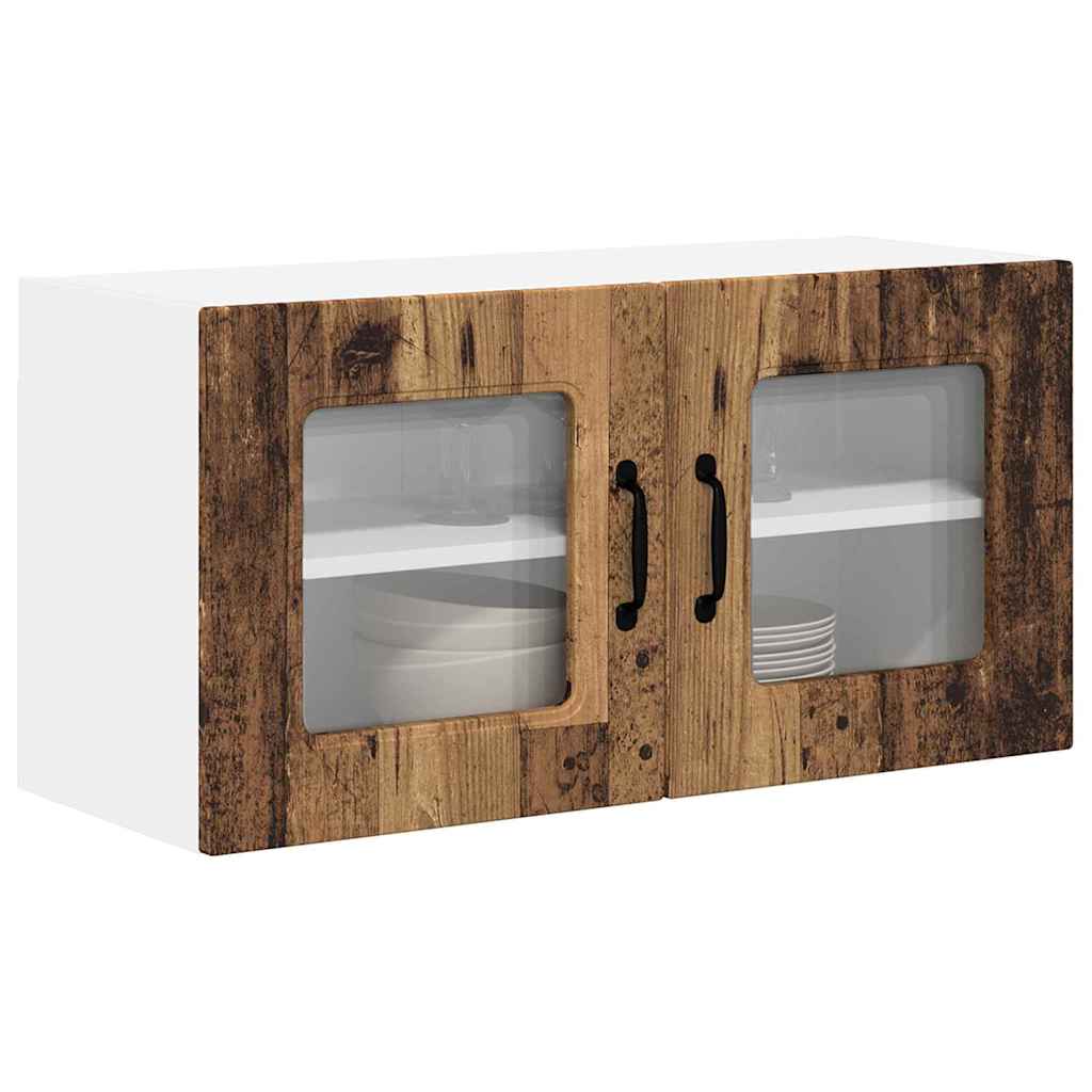 vidaXL Keukenkast aan de muur Oud Hout 80 x 31 x 40 cm Bewerkt hout