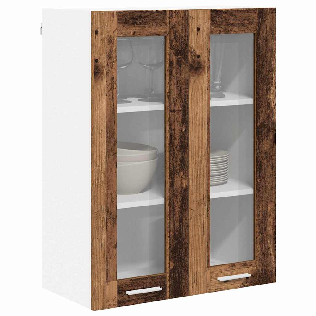 vidaXL Hangkast met plank Riga Oud Hout 60 x 31 x 80 cm Bewerkt hout