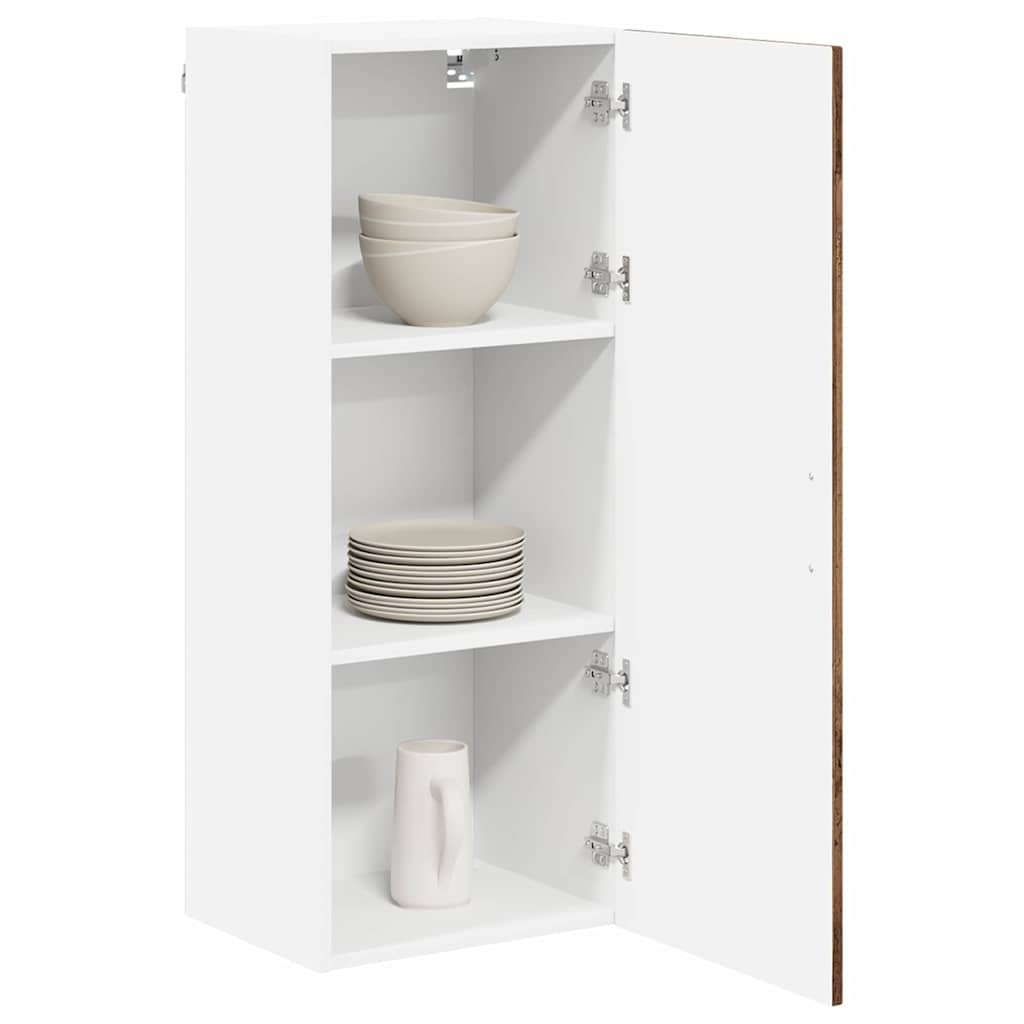 vidaXL Keukenkast aan de muur Oud Hout 40 x 31 x 100 cm Bewerkt hout