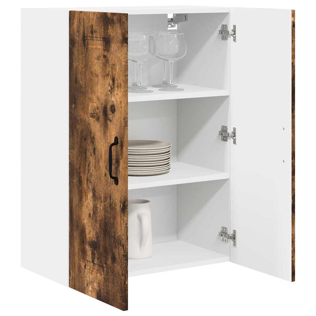 vidaXL Keukenkast aan de muur met plank Gerookt eiken 60 x 31 x 80 cm