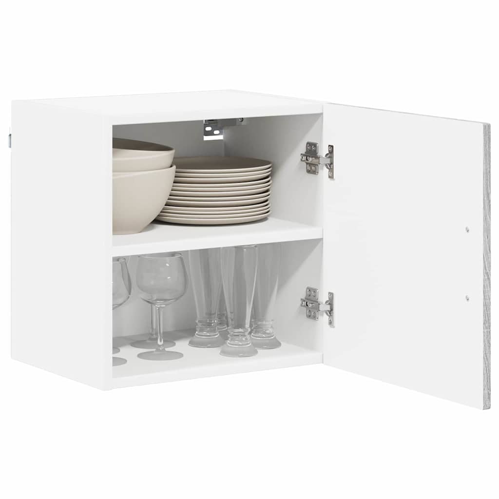 vidaXL Keukenkast aan de muur 2 pcs Grijs Sonoma 40 x 31 x 40 cm