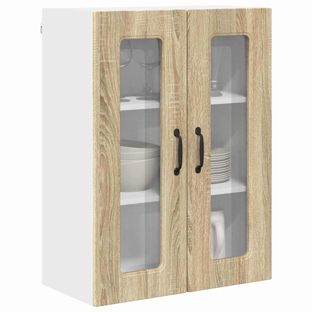 vidaXL Keukenkast aan de muur met plank Sonoma Eiken 60 x 31 x 80 cm