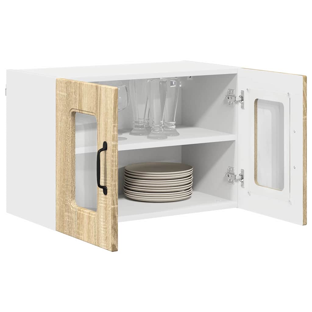 vidaXL Keukenkast aan de muur 2 pcs Sonoma Eiken 60 x 31 x 40 cm