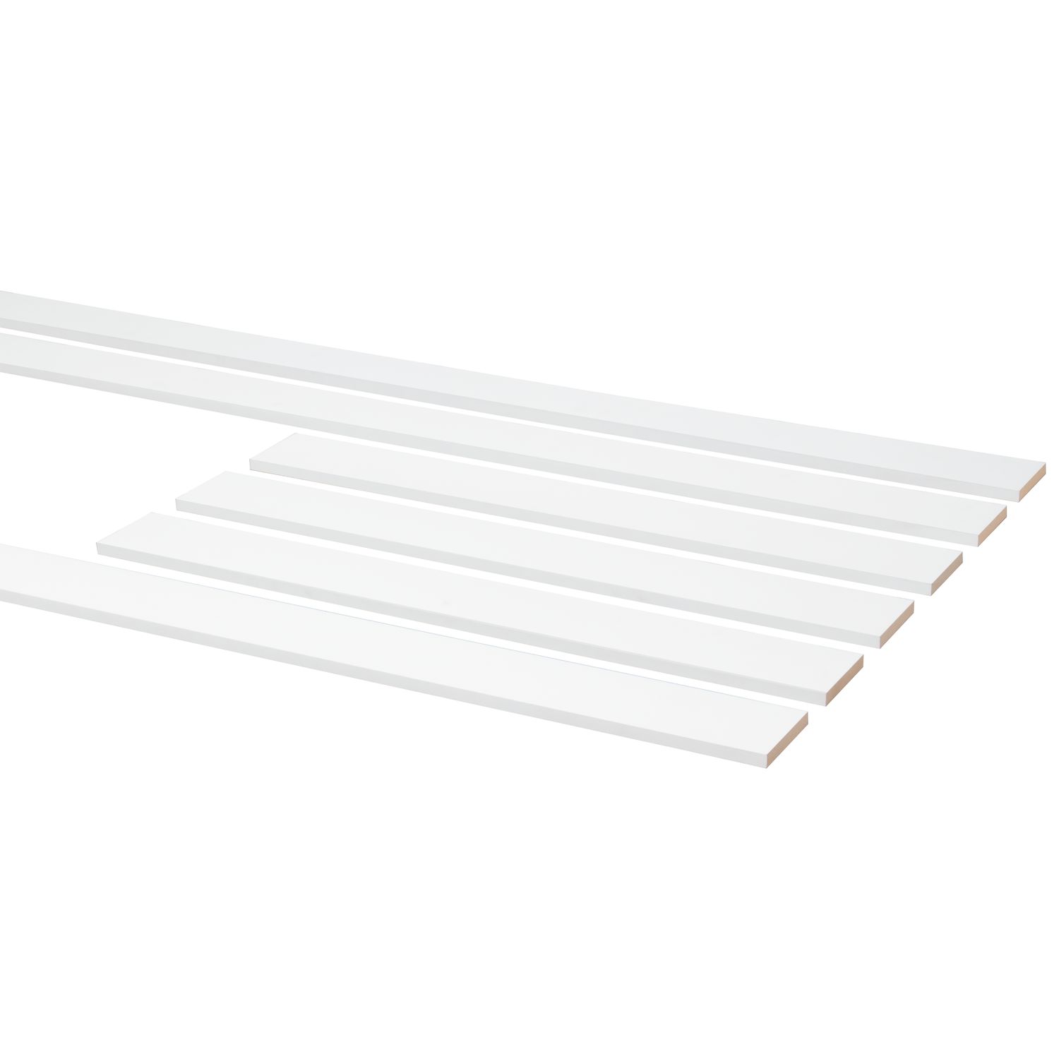 CanDo Sierlijstenset - Wit - Gegrond - Mdf - Zelfklevend - 9x63mm - 130x130cm