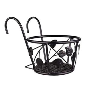 TOMTOP JMS Hangende Leuning IJzeren Plantenbakken Bloempot Houder Hanger Metalen Hek Leuning voor Patio Balkon