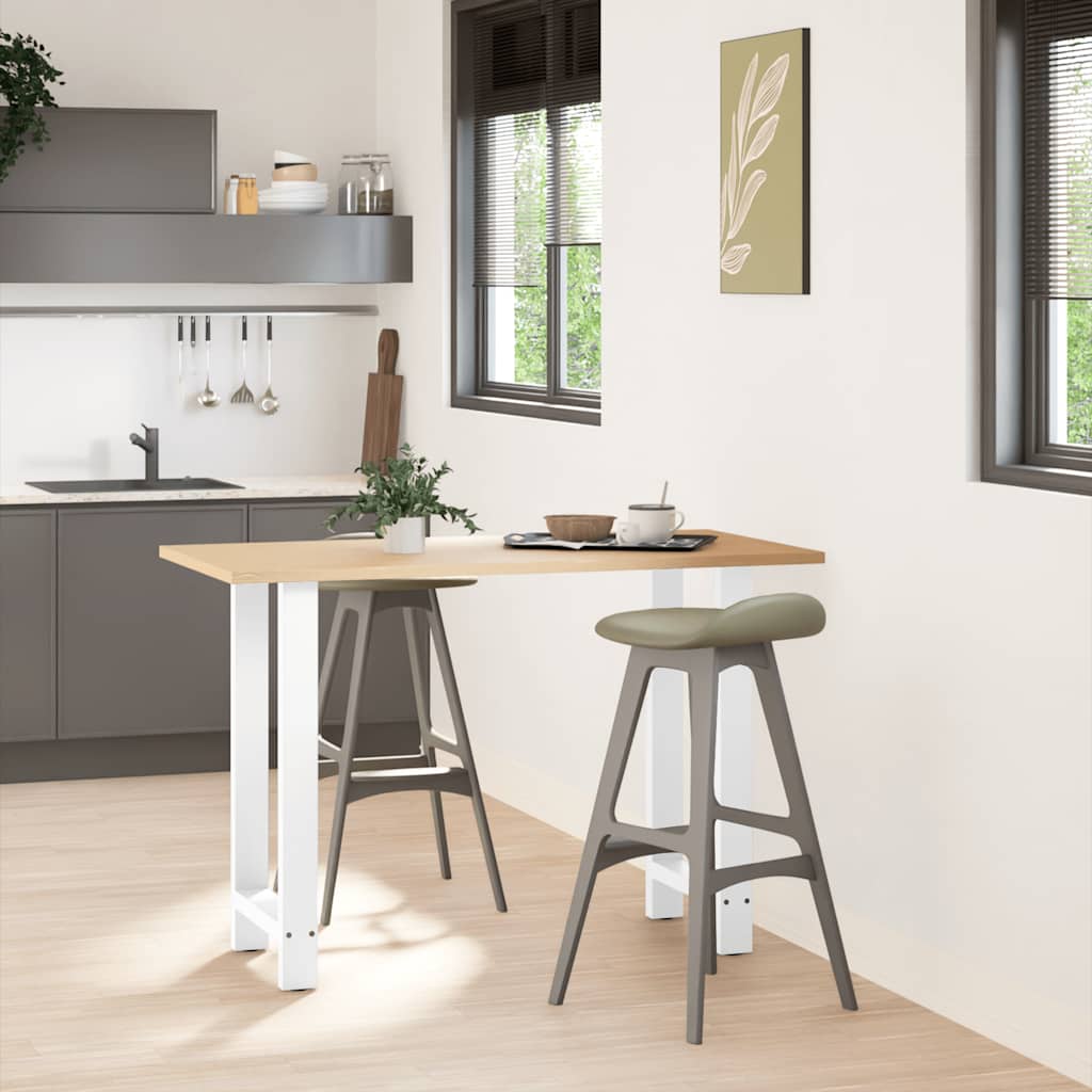 vidaXL Bartafelpoten 2 st 50x(90-91) cm staal wit