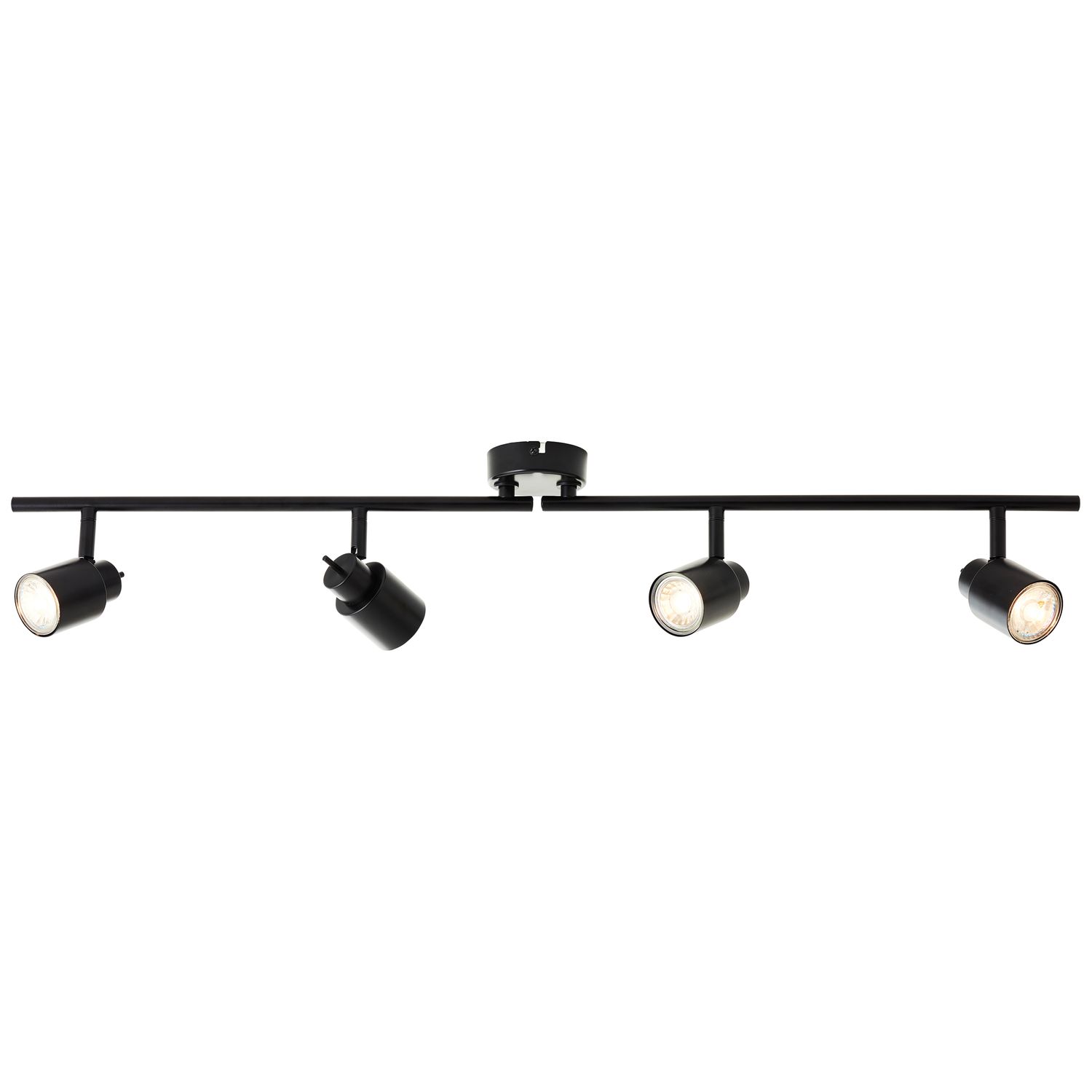 Baseline Plafondspot Verona Zwart 4xgu10 5w