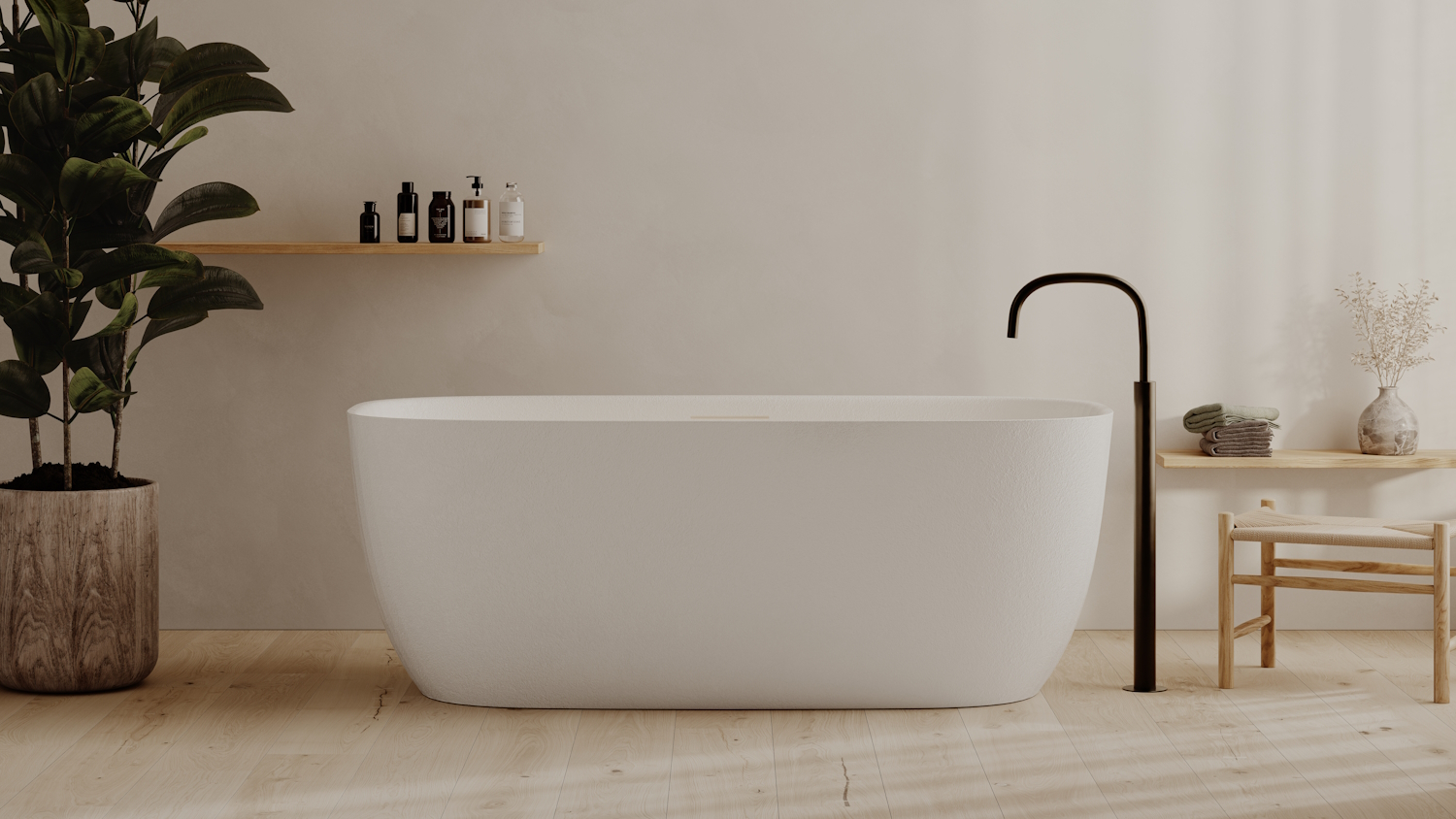 Ideavit Ligbad Vrijstaand  Archtec Eon Wit 170x80x63