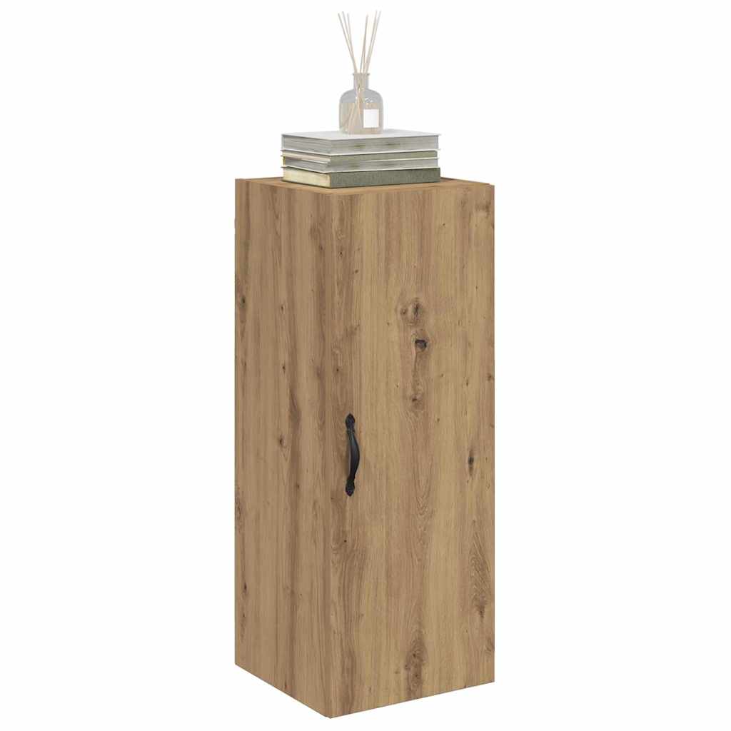 vidaXL Wandkast Artisan Eiken 34,5 x 34 x 90 cm Bewerkt hout