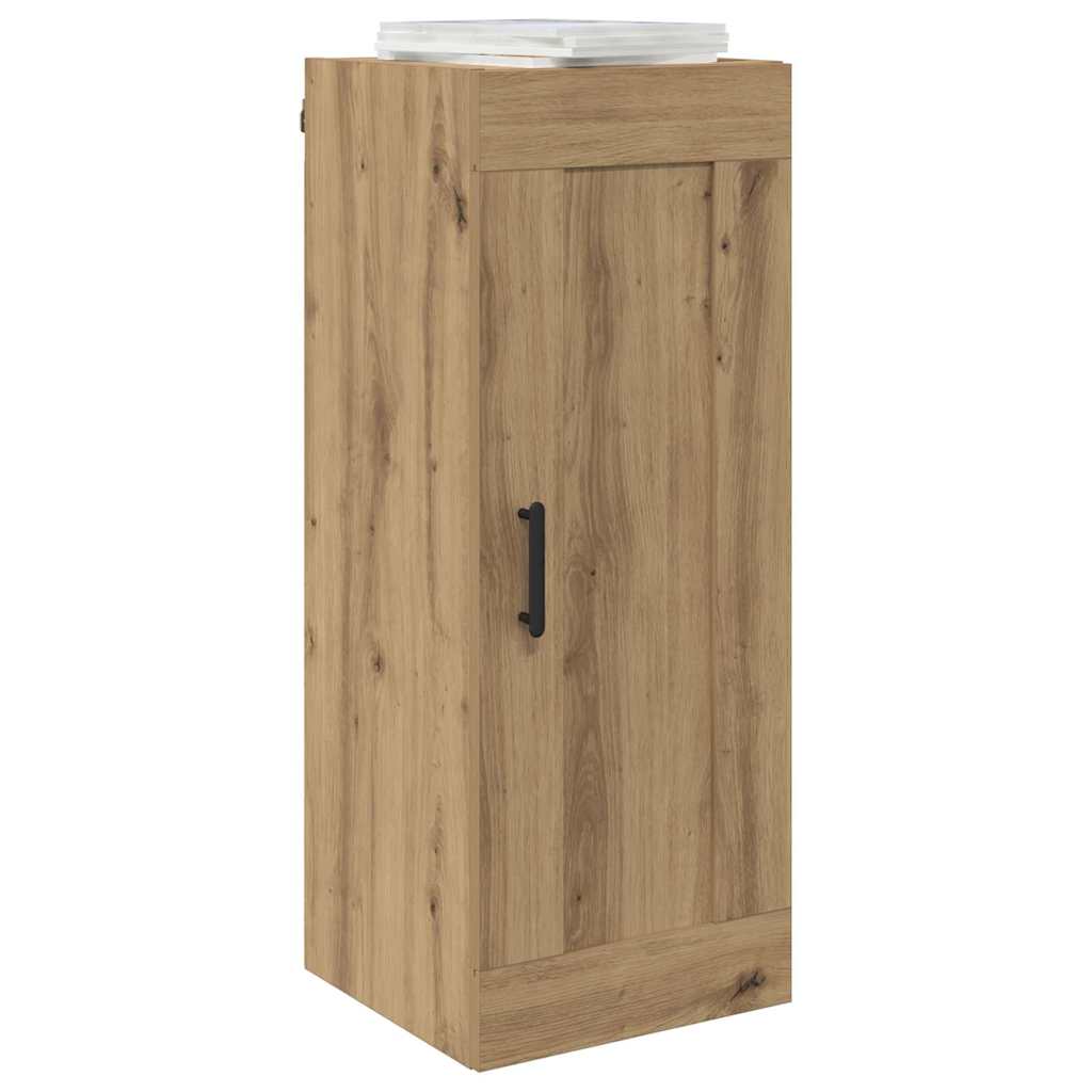 vidaXL Wandkast Artisan Eiken 34,5 x 34 x 90 cm Bewerkt hout
