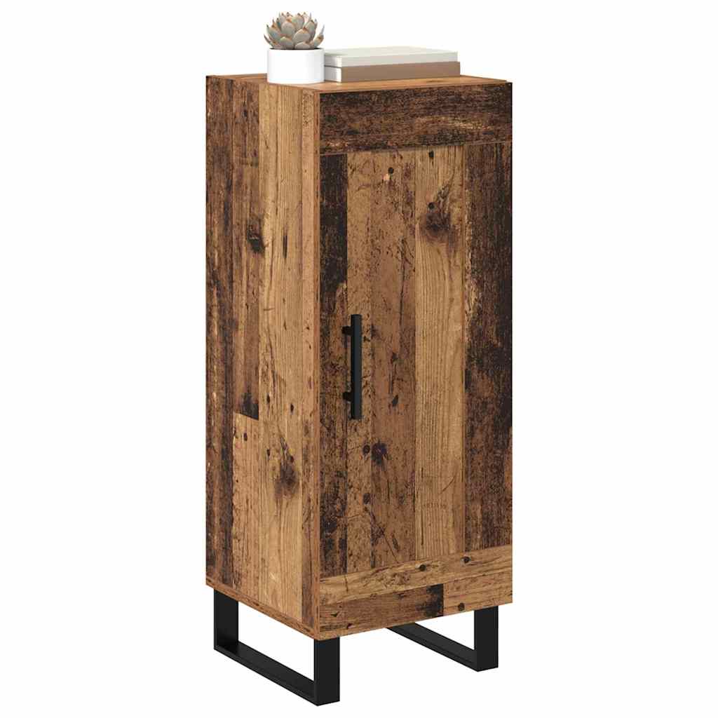 vidaXL Dressoir Oud Hout 34,5 x 34 x 90 cm Gemonteerd hout en ijzer
