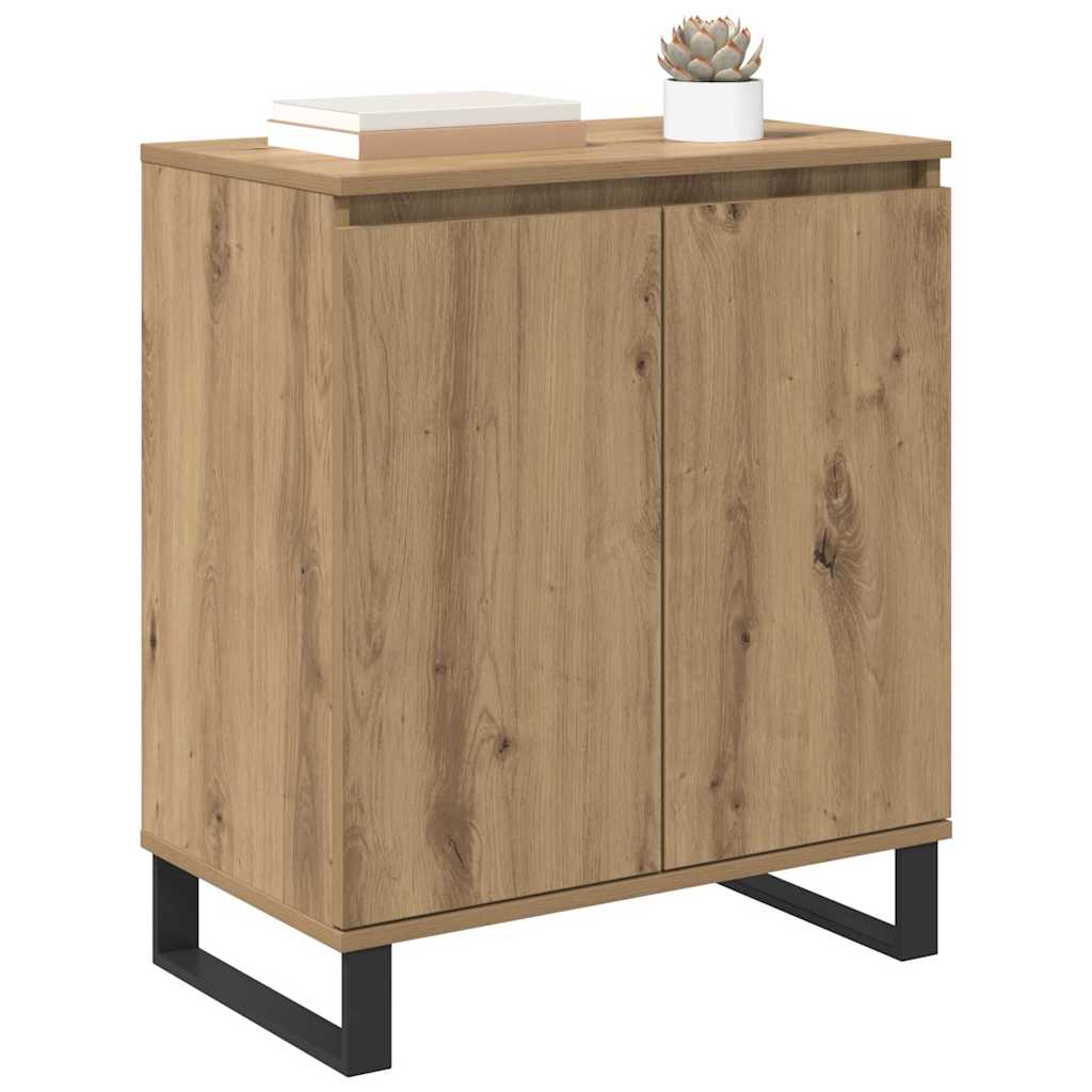 vidaXL Dressoir Artisan Eiken 60 x 35 x 70 cm Bewerkt hout