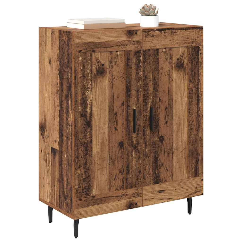 vidaXL Dressoir Oud Hout 69,5 x 34 x 90 cm Gemonteerd hout en ijzer