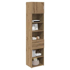 vidaXL Highboard Artisan Eiken 50 x 42,5 x 225 cm Bewerkt hout