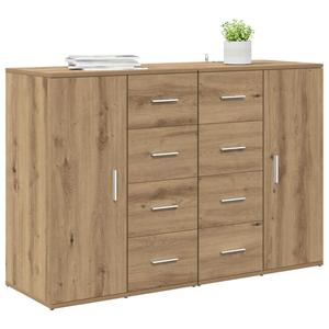 vidaXL Dressoirs met lade Corona 2 pcs Artisan Eiken 59 x 39 x 80 cm